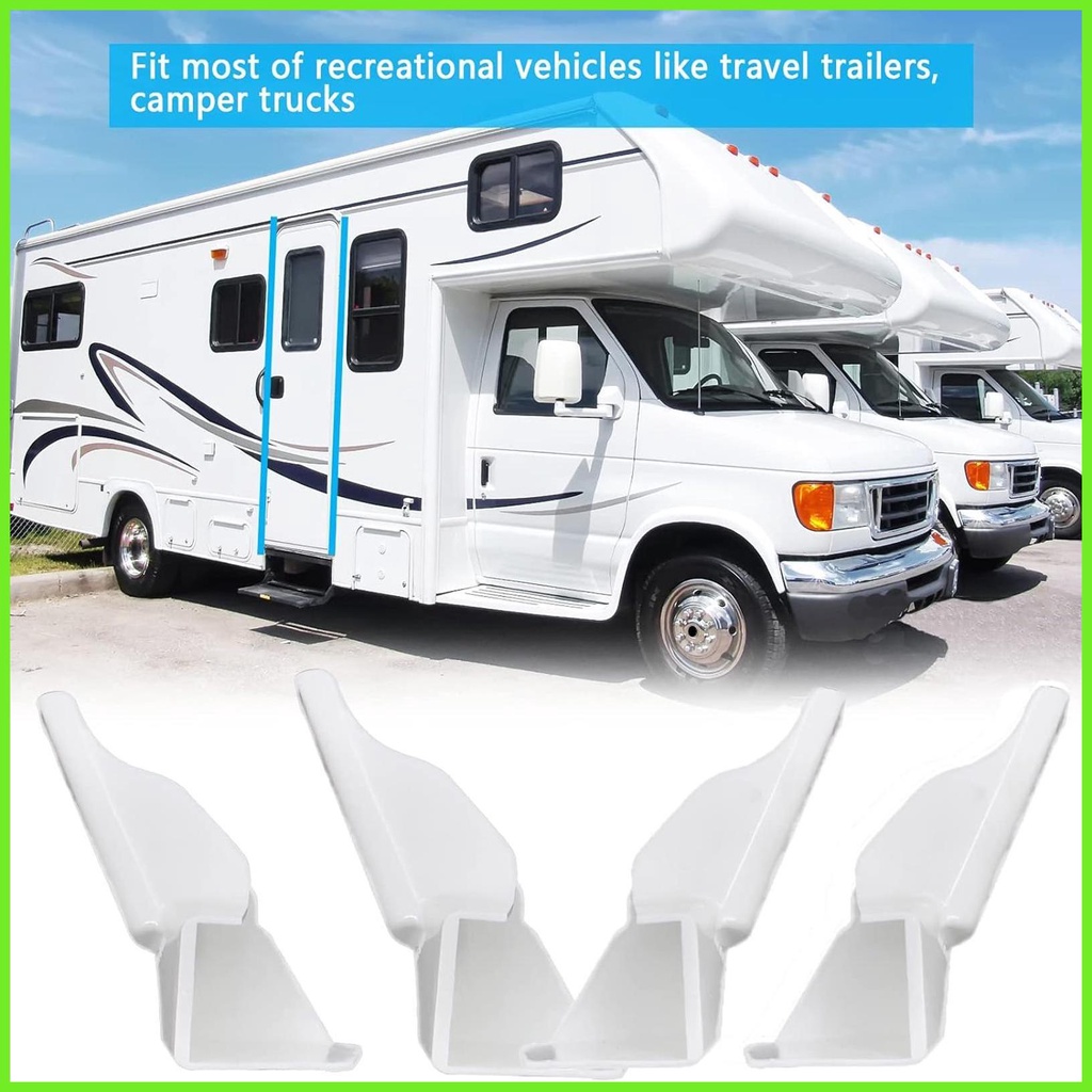 RV Rain Gutter Extensions 4pcs Mini Gutters For Gazebo RV Rain Gutter