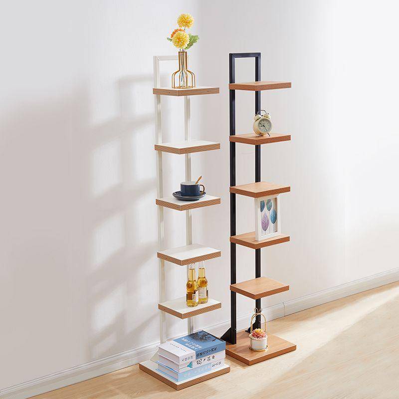Invisible bookshelf, floor storage rack, small living room, simple ...