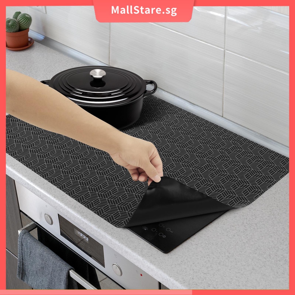 Induction Cooktop Mat Silicone Mats Heat Insulation-Pad Nonslip Cleaning Pad  