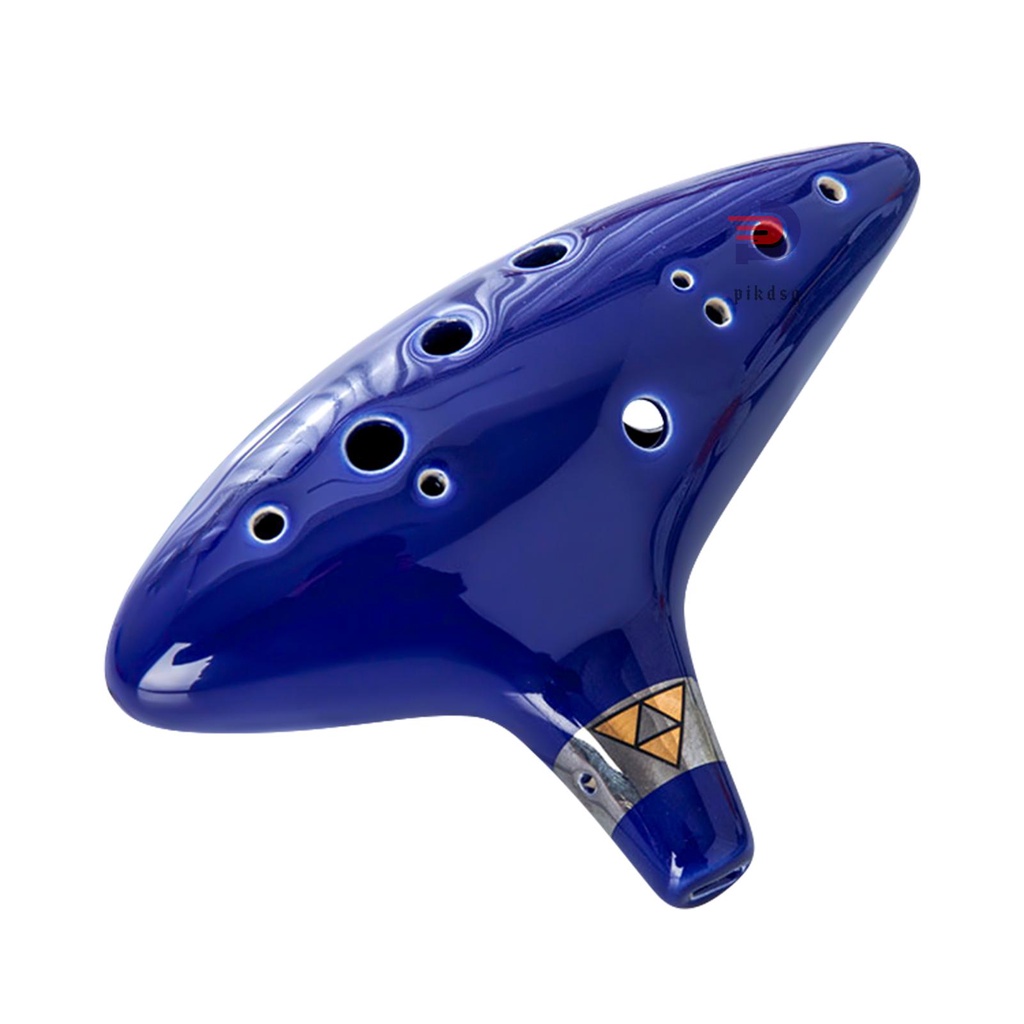 Alnicov Ocarina Ocarina Alnicov 6 Fori Stile Bottiglia Vino - Tonale Alto C, Ceramica Smaltata Bianca, Include Cordino E Tabella Delle Dita Ocarina Ceramica