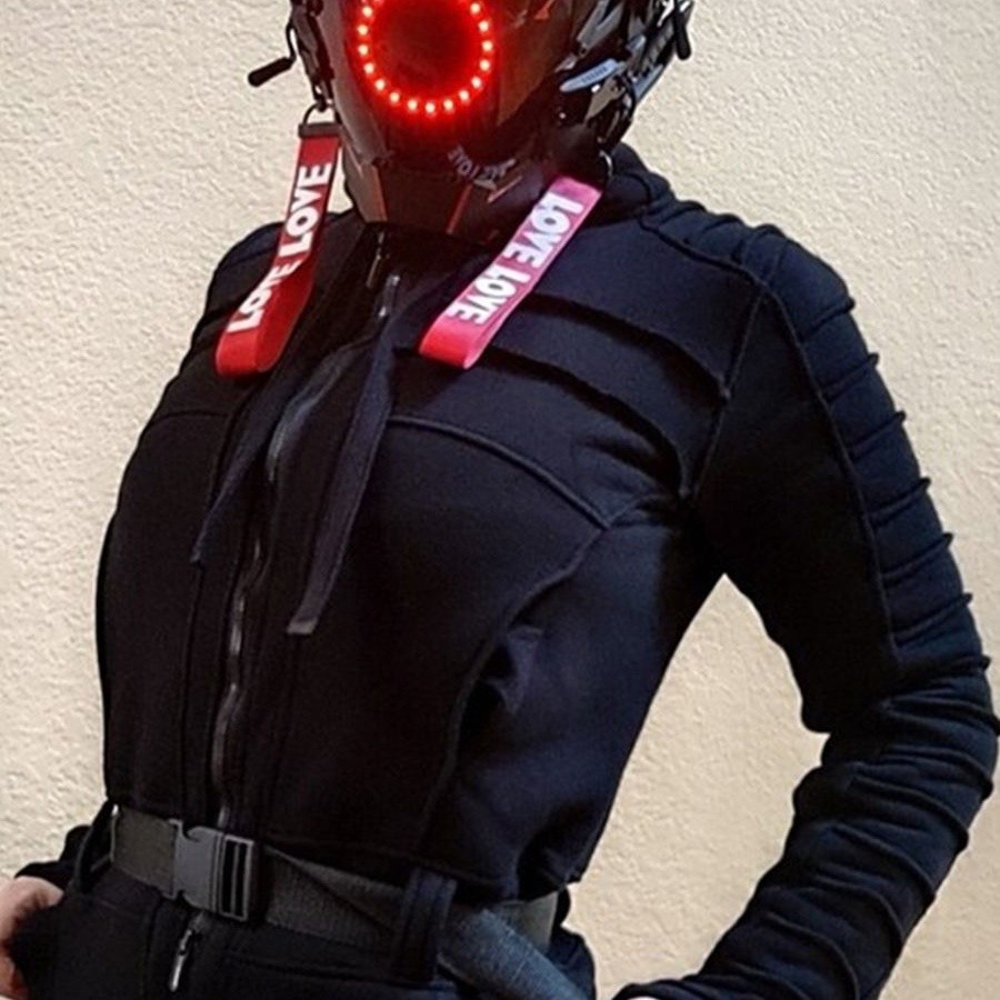 Sg SELLER Cyberpunk Kamen Rider Helmet Cool Mechanical Unique Alien ...