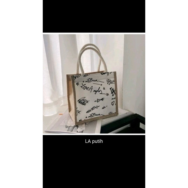 Totebag Tali Sumbu Tas Tenteng Wanita Karakter - Gambar 4