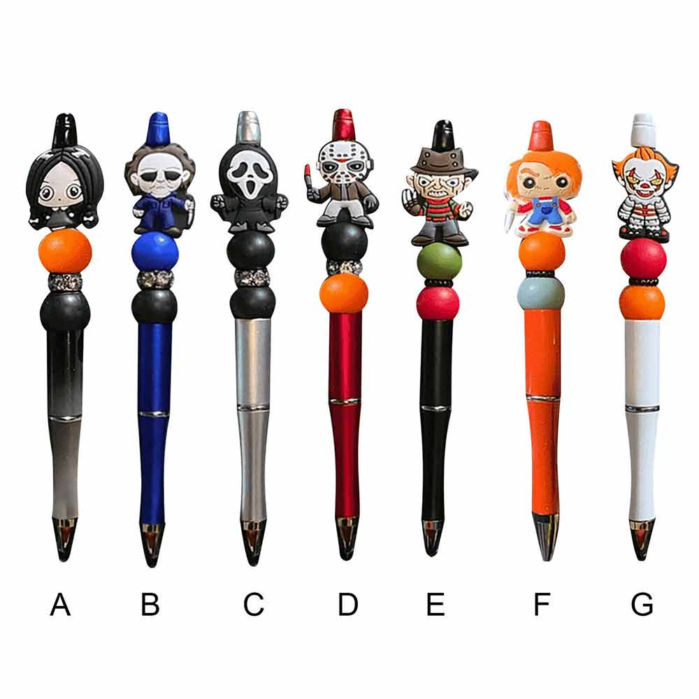 1 6pc Horror Movie Role Gel Pen Ball Pens Cartoon Gel Ink Pens Point Pen School Shopee Singapore