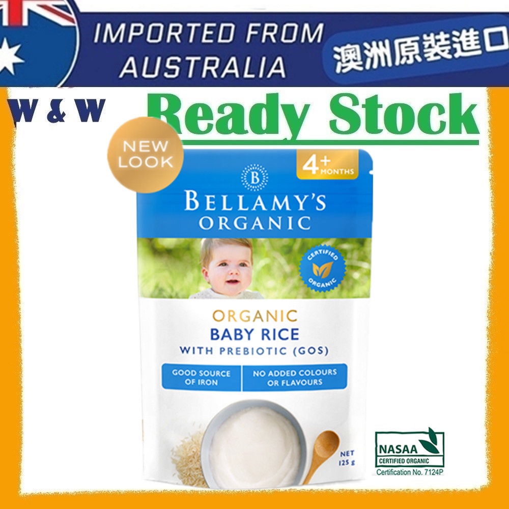 Bellamy baby rice 4 2024 month