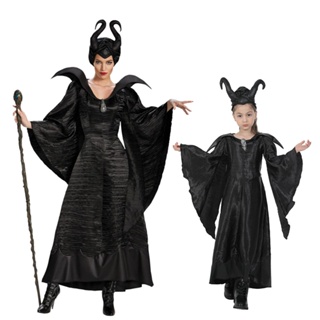 Maleficent Adult costume evil queen cosplay outfit fantasy dress female  halloween party cosplay hat costume