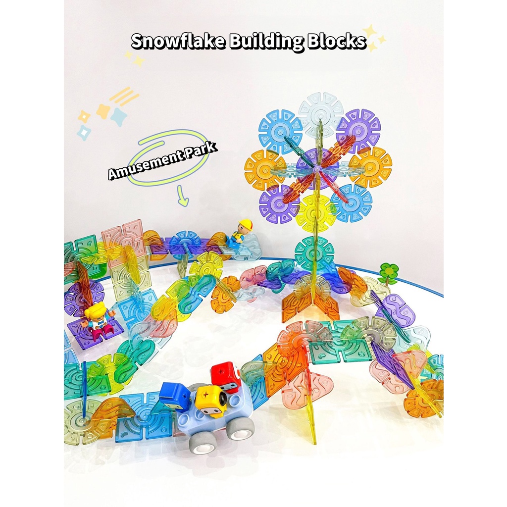 60/120/240pcs Extra Large Interlocking Disc Building Block Set Creative ...