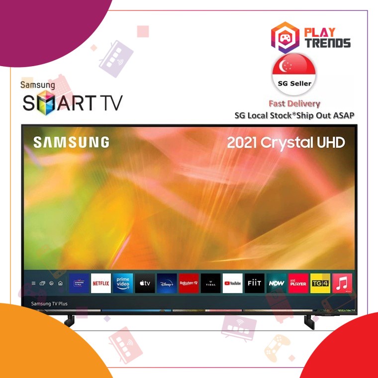 SAMSUNG 50Inch Class Crystal UHD AU8000 Series 50AU8000 - 4K UHD HDR ...
