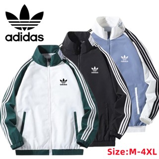 Adidas jacket with logo on outlet sleeves