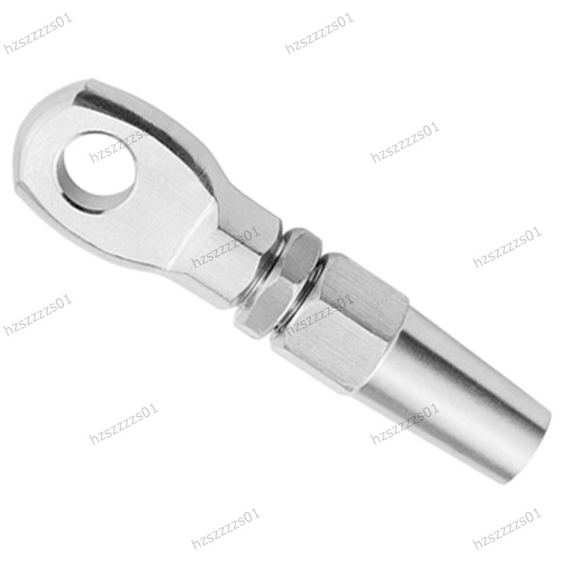 4 Pieces Stainless Steel Swageless Eye Terminal For 3mm Wire Rope