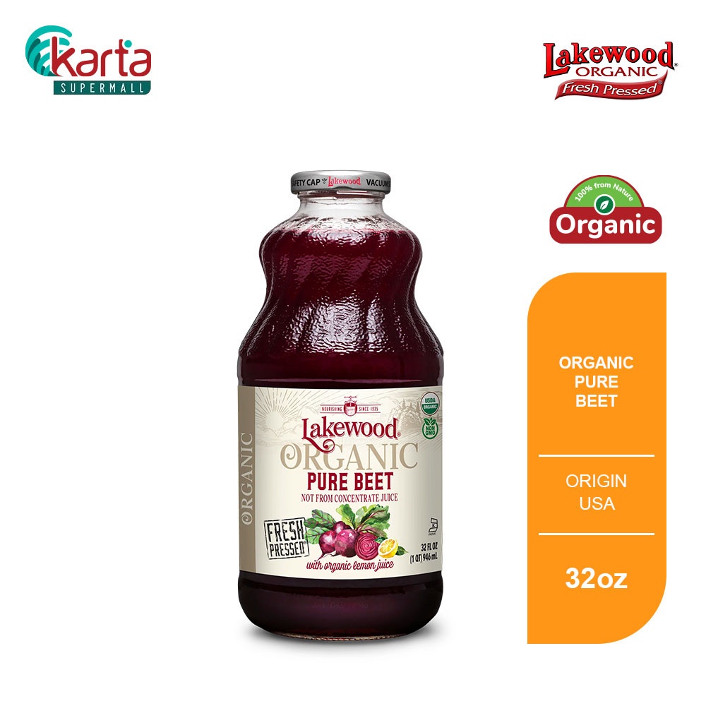 Lakewood Organic Pure Beet Juice 32oz (~1L) | Shopee Singapore