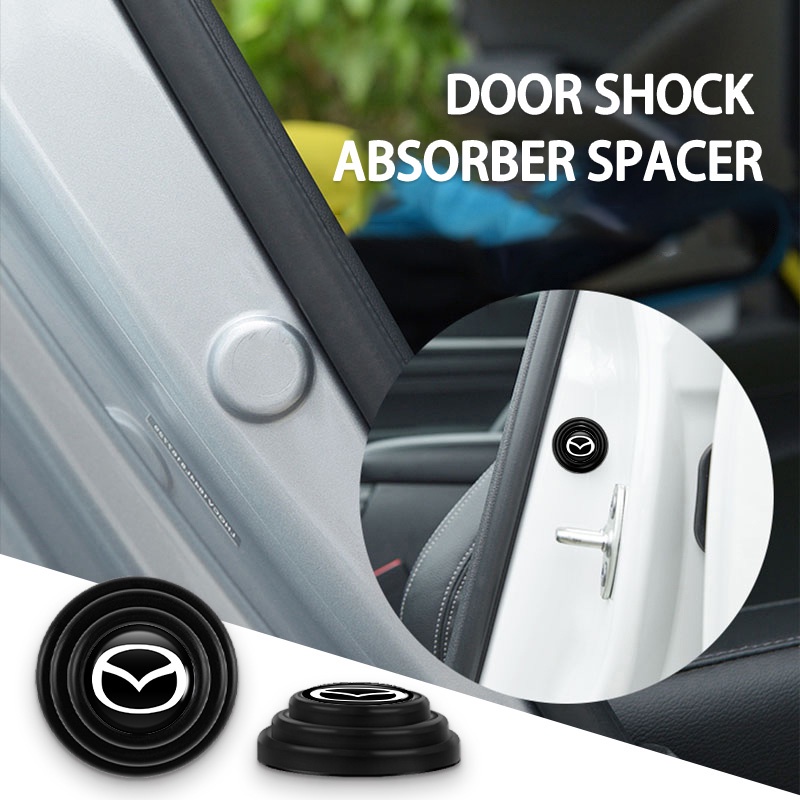 Car Door Shock Absorber Pad Buffer Cushion Soundproof Silicone Spacer