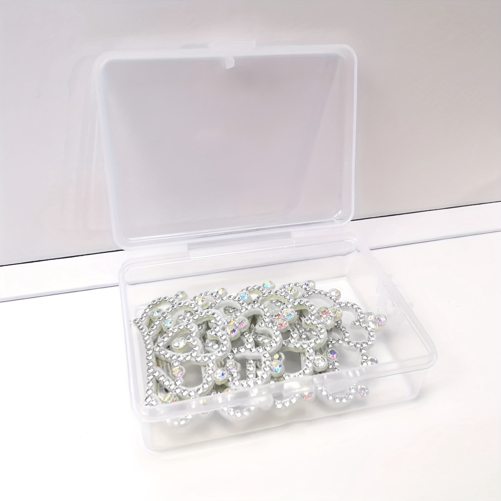 4pcs Crown Pet Hair Clips With Storage Box, Dog Hairpins, Makeup Beauty