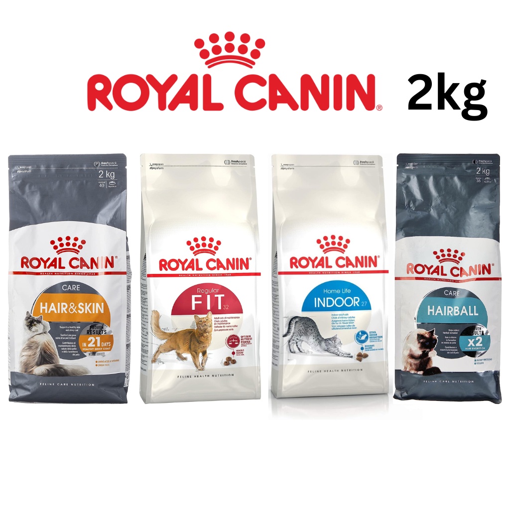 Royal Canin Cat Dry Food 2kg (Indoor/Fit/Kitten/Hairball/Persian Kitten