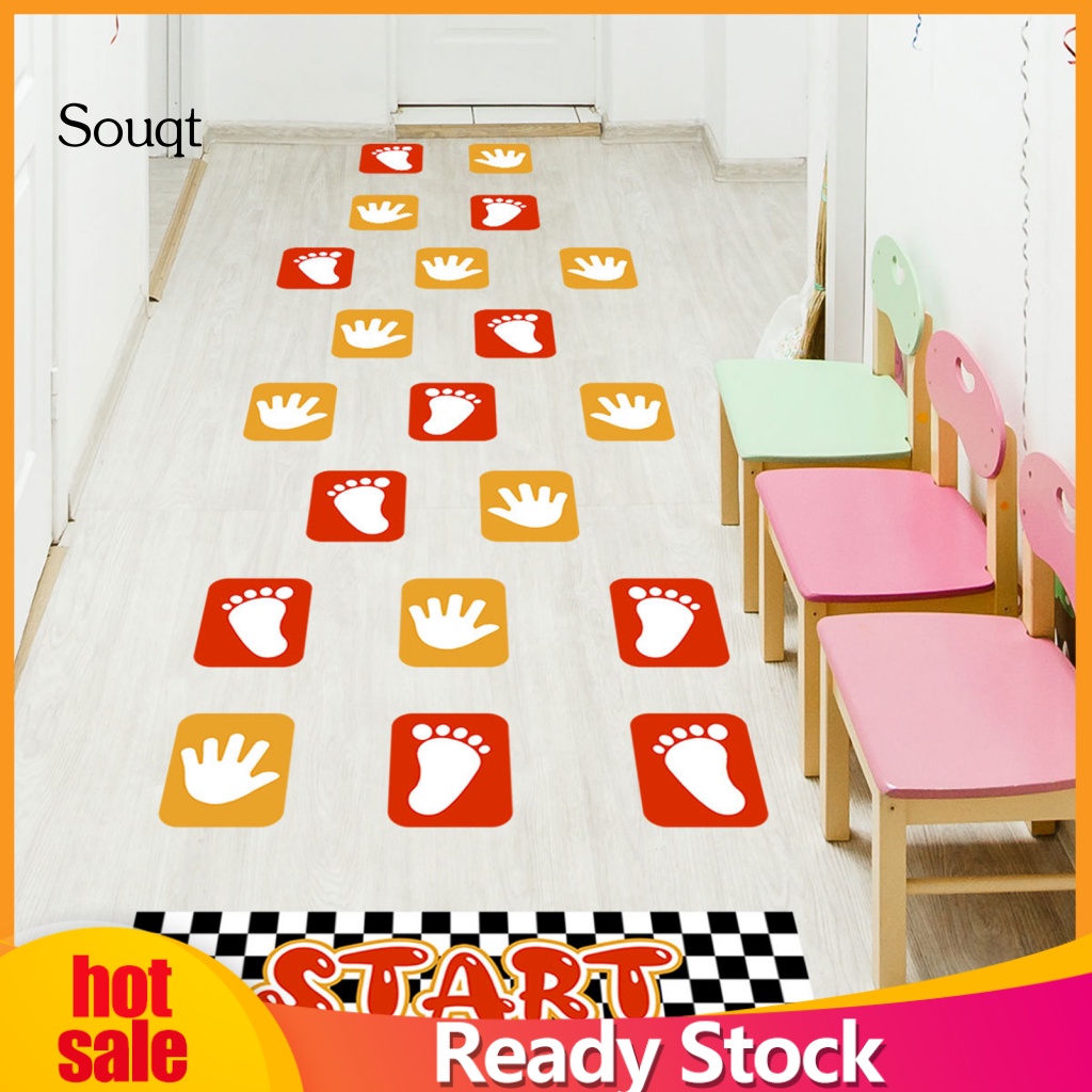 1 Set Sensory Pathway Floor Decals Safe Training Hand And Foot Great ...