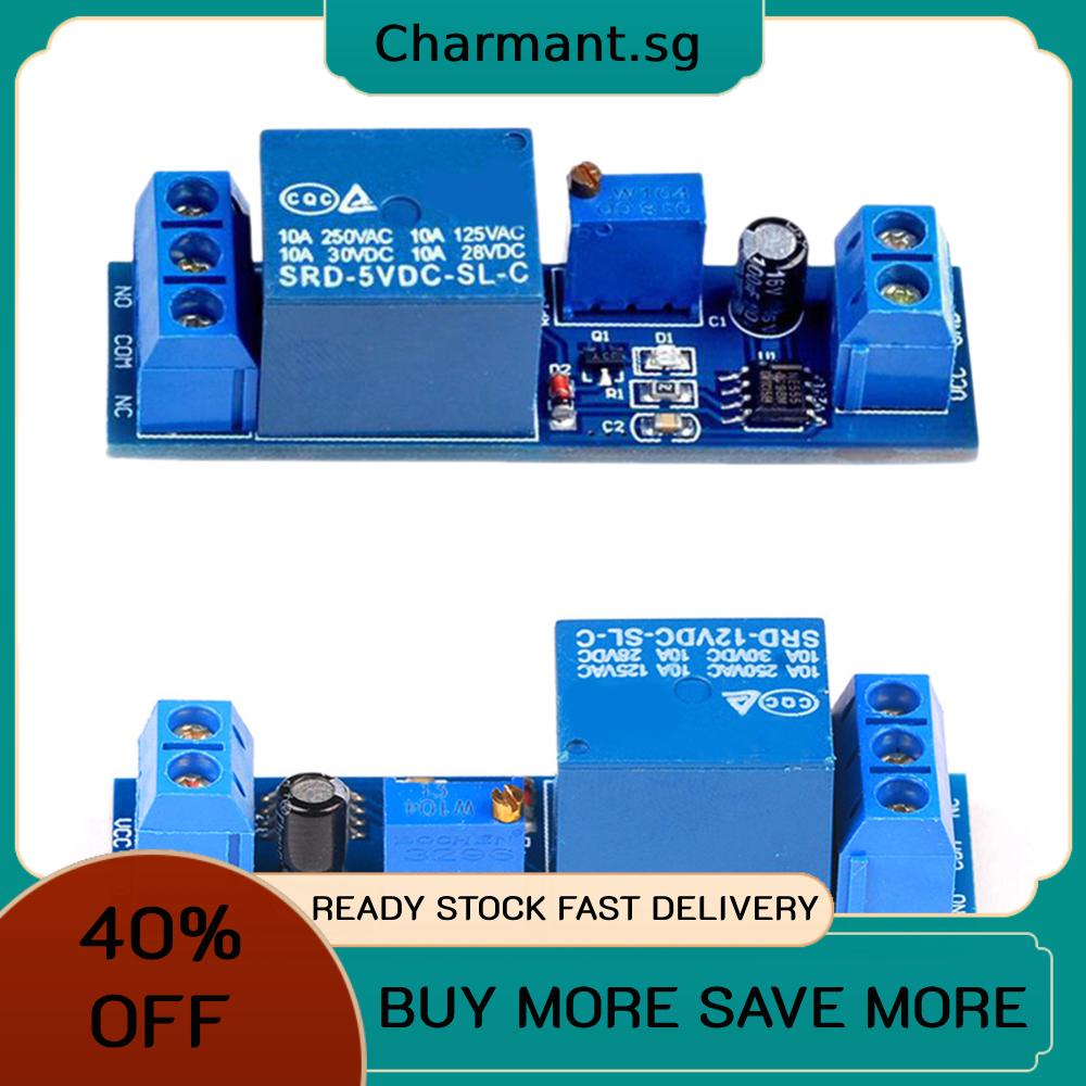 NE555 Time Delay Relay Module 5V/12V 0 To 10 Second Automotive