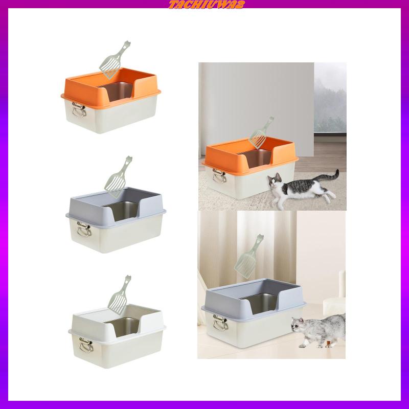 [Tachiuwa2] Open Top Cat Litters Box Large Cat Litter Basin Cage