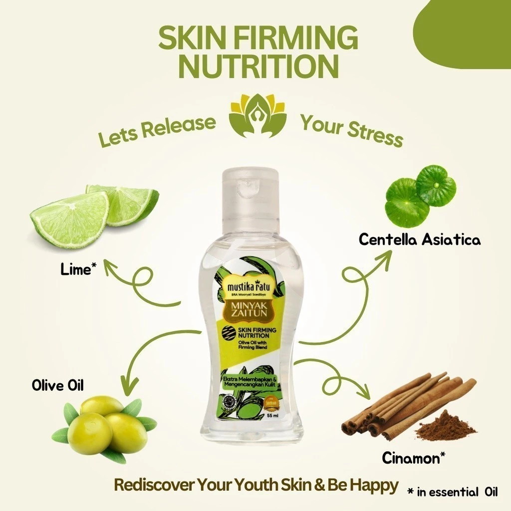 Mustika Ratu Minyak Zaitun 175ml & Mini Series / Lemongrass & Essential Oil / Merah Jingga Official - Gambar 3