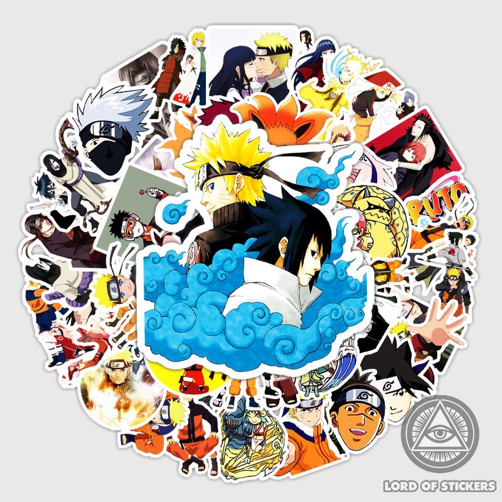 Set of 62 Naruto Stickers, Anime Manga Sasuke Sakura Itachi Stickers to ...