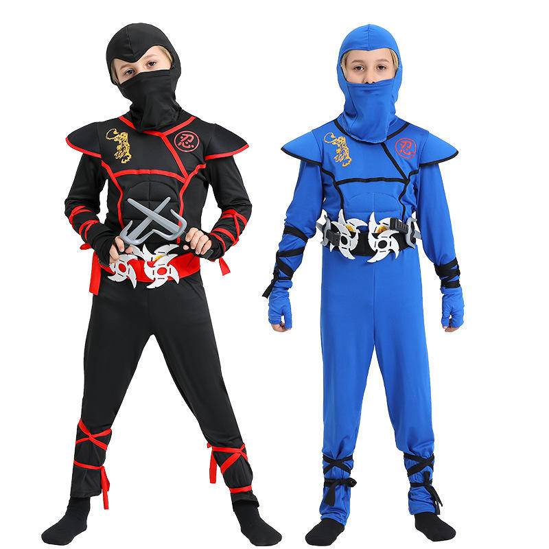 Halloween costume, children's ninja costume, muscle costume, samurai ninja, children's ninja