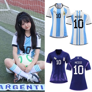 Necm 2021 Argentina #10 Leo Messi Copa-American Home Kids Football Soccer Jersey/Shorts/Socks Kit Youth Sizes