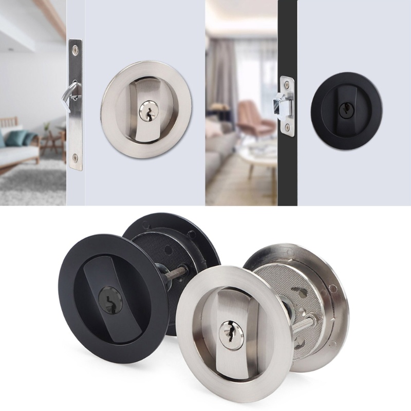 KIN Door Hardware Sliding Pocket Door Lock for Bed Bath Barn Pocket ...