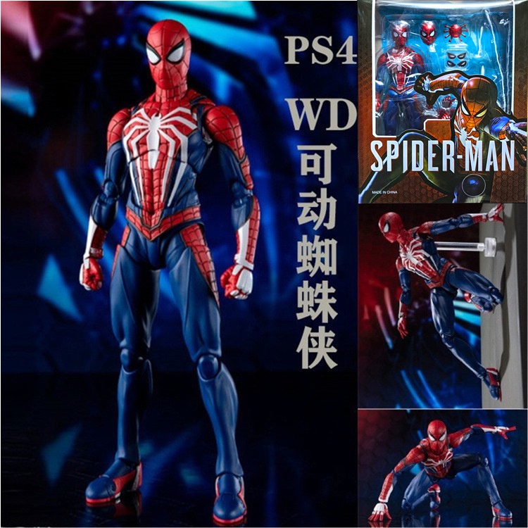 Shf Spiderman Ps4 Advanced Suit Pvc Action Figure