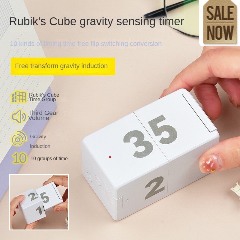 12-sided Timer Rubik's Cube Electronic Timer Flip Timer Digital Self ...