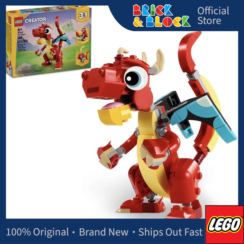 LEGO 31145 Red Dragon | LEGO Creator 3-in-1 | Shopee Singapore