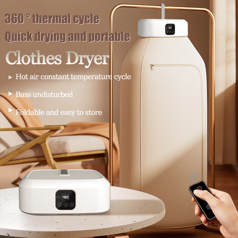 Portable Dryer,110V 1000W Electric Clothes Dryer Machine Double