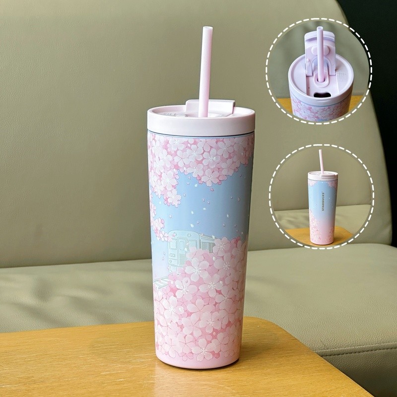 Starbucks China 2025 Sakura Season Collection Spring Blossom Pink