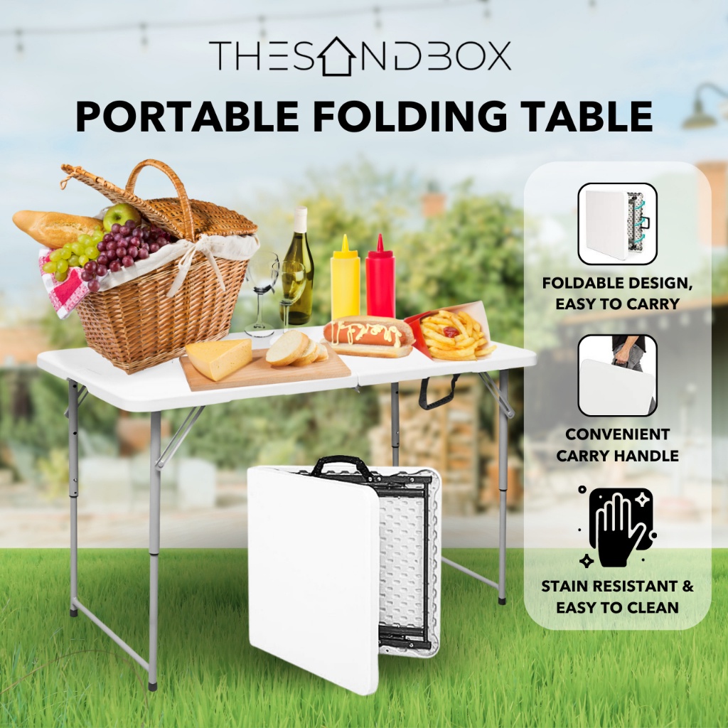 Foldable travel clearance table