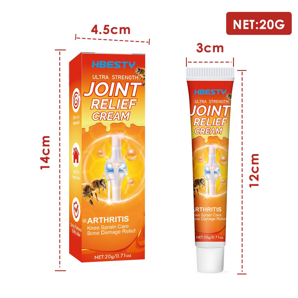 Hbesty Bee Venom Knee Cream Knee Shoulder Neck Ankle Propolis Care Gel ...