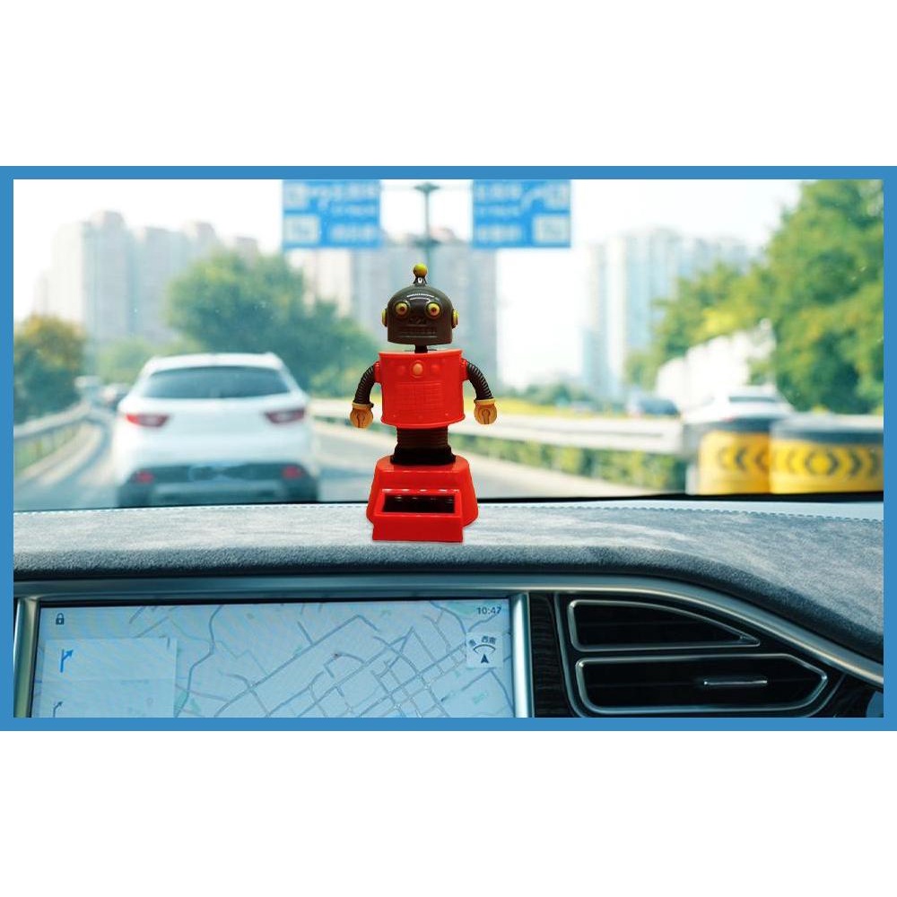 Bobble Head Toys Solar Powered Shaking Head Doll Robot Automatic