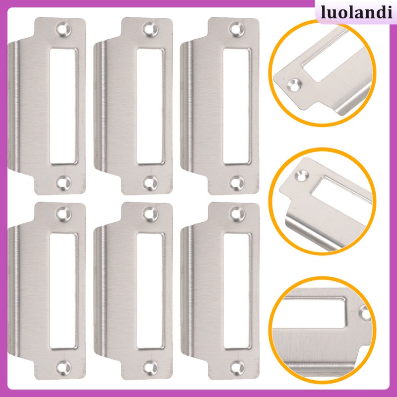 6 Pcs Deadbolts Strike Plate Guide Lock Flapper Accessories Door Covers