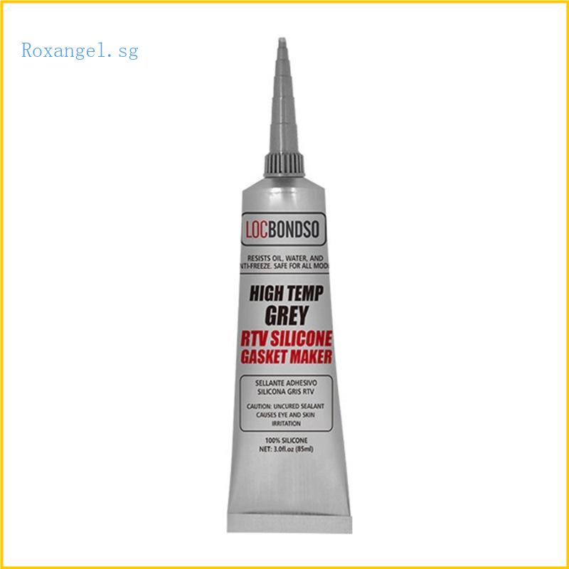 ROX Waterproof Silicone Sealant 2 8oz Squeeze Tube Gray Pack of 1 Oil