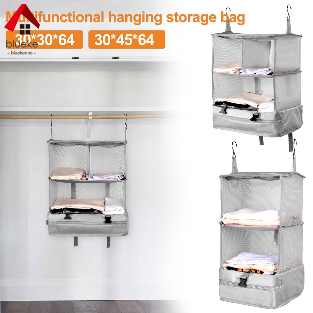 Portable Hanging Travel Shelves Large Capacity Hanging Packing Luggage ...