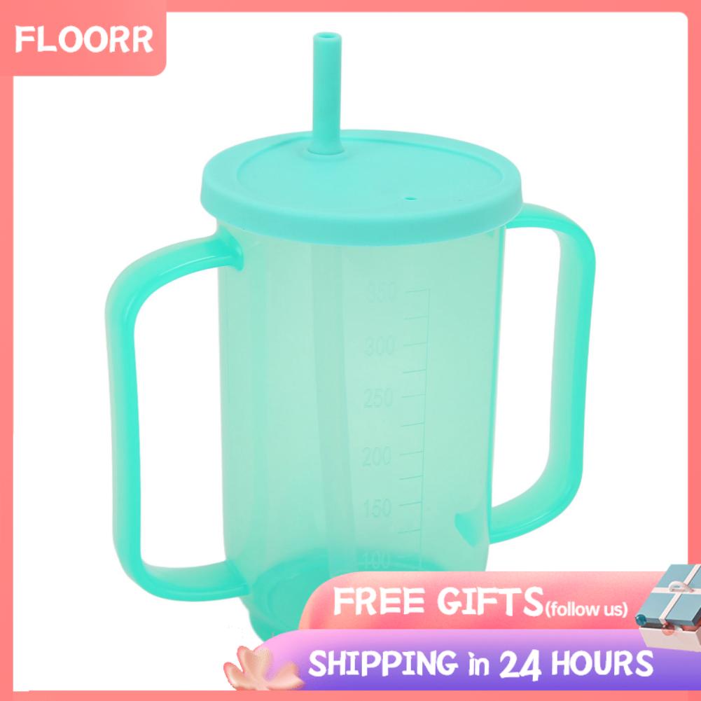 Floorr 350ML Adult Sippy Cup with Spillproof 2 Handles Convalescent for