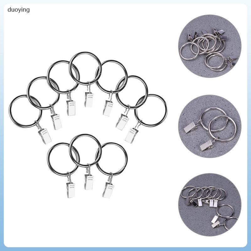 Curtain Circle Clips Metal Ring Rods Shower Rings Accessories Curtains