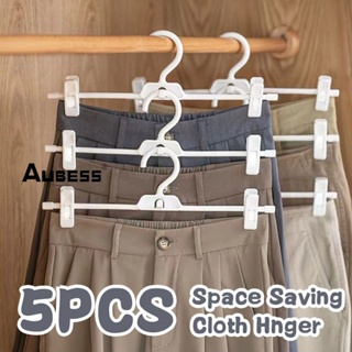 1pc Multi-layer Pants Hanger With Strong Clips For Space-saving,  Adjustable, Up To 6 Pants Or