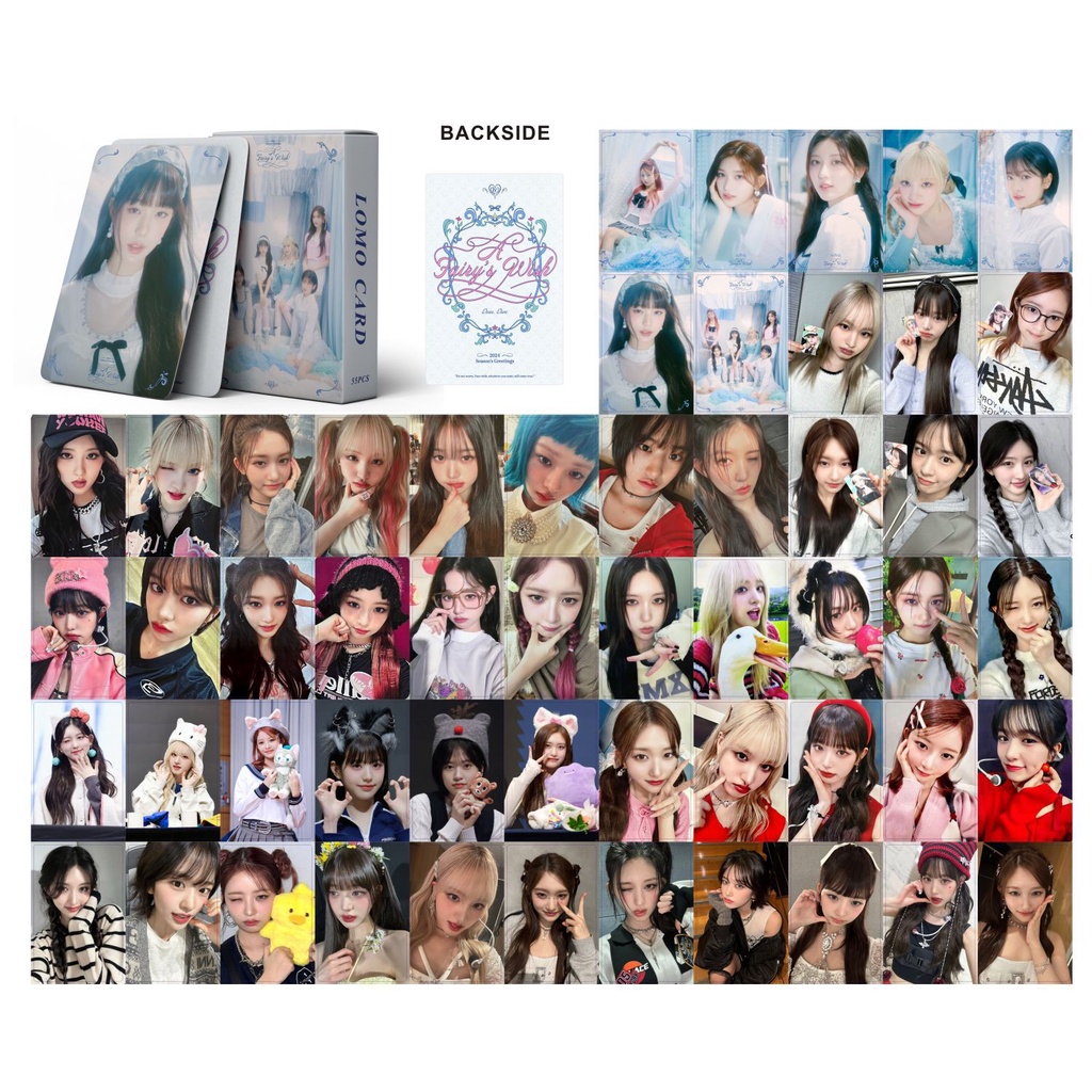 KTS 55PCS/box IVE 2024 SEASONS GREETINGS LOMO cards Yujin Gaeul