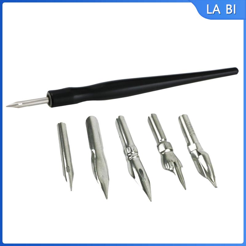Comic Dip Pen Nib Kits Calligraphy 1 Pen Holders and 5
