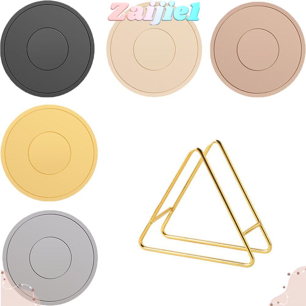 ZAIJIE1 1 Set Silicone Hot Pads, Metal Silicone Silicone Trivets, Easy To Use Non Slip Bottom