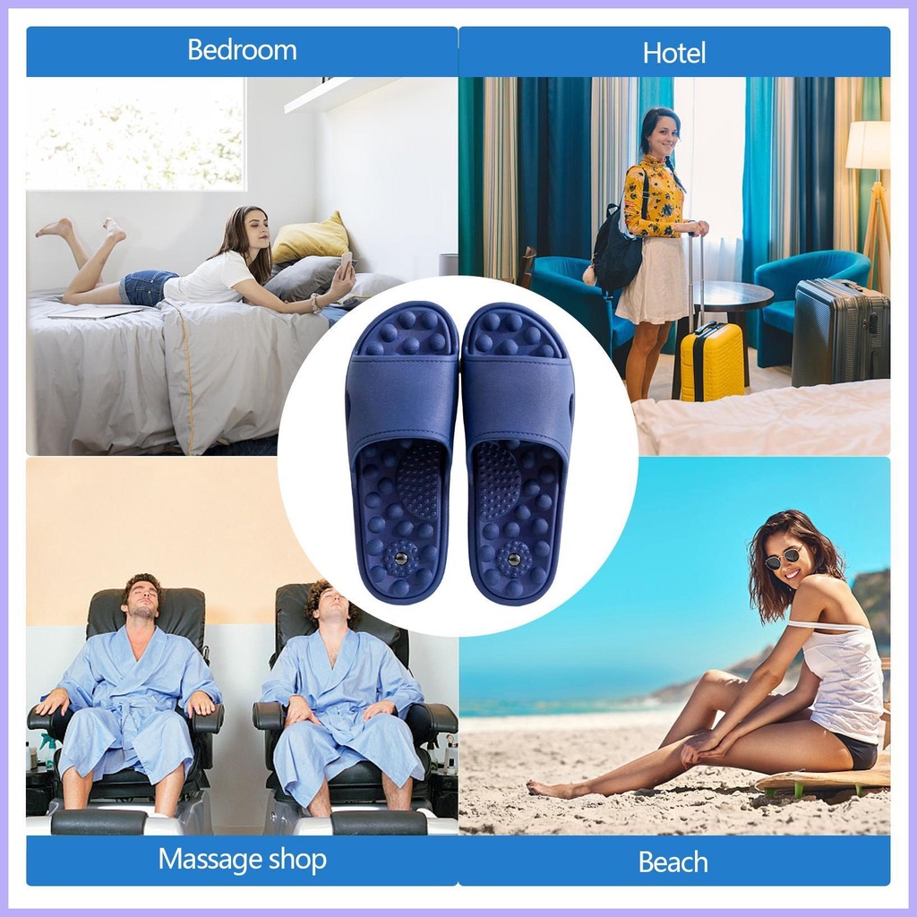 Foot Massage Slippers Soft Nonslip Massage Foot Bath Shoes Light