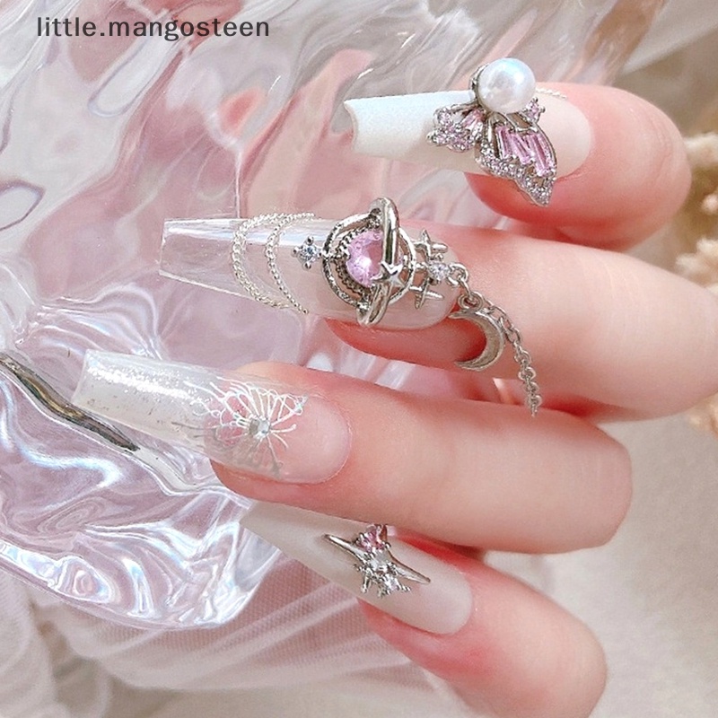 [little.mangosteen] 1Pc DIY Nail Art Decoration 3D Butterfly Chain Nail