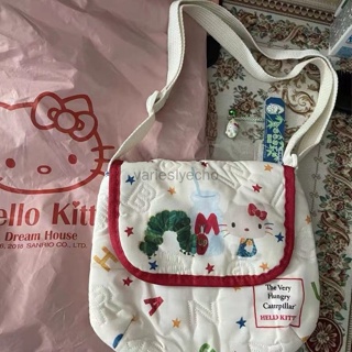 Authorized】 Hello Kitty Treasure Box Flower Series Sling Bag Diagonal Box  Square Bag Kt20217-10