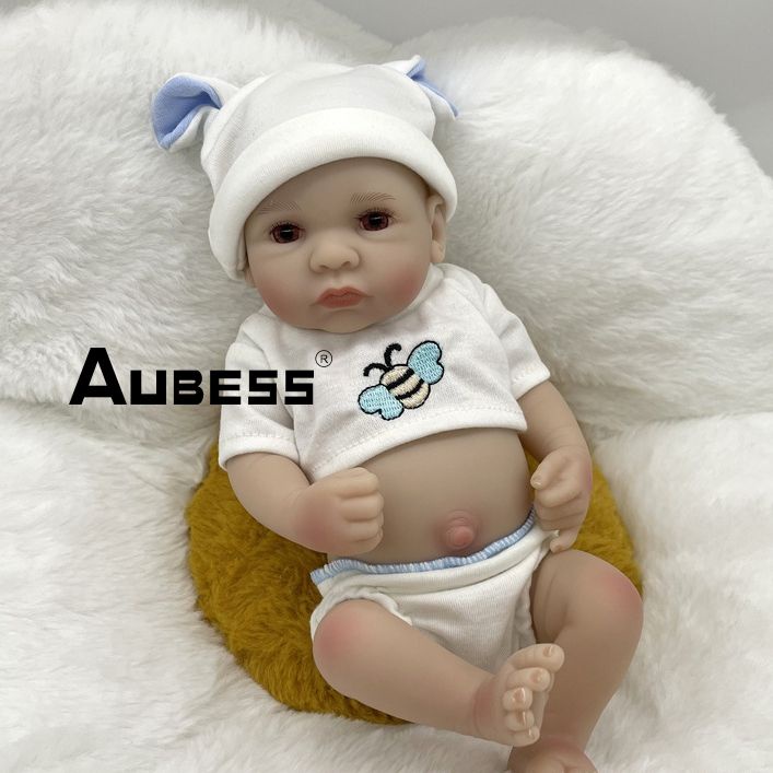 14inch Full Body Silicone Bebe Reborn Boy“Isaac” Doll GirlCoco Soft Dolls  Lifelike Baby DIY Blank Toys