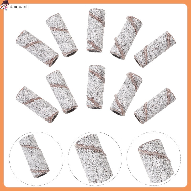 50 Pcs Nail Sanding Bands Mandrel Bit Nails Grinding Head Shaft Core