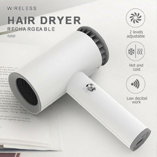 Battery operated hair dryer for outlet camping