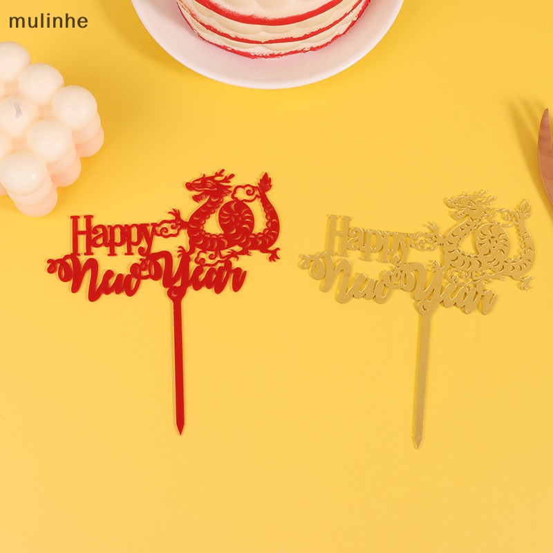 MU 1Pc Creative Acrylic Happy New Year 2024 Cake Topper For Xmas 2024   Sg 11134201 7rbn1 Lnwp5ja923yk9d