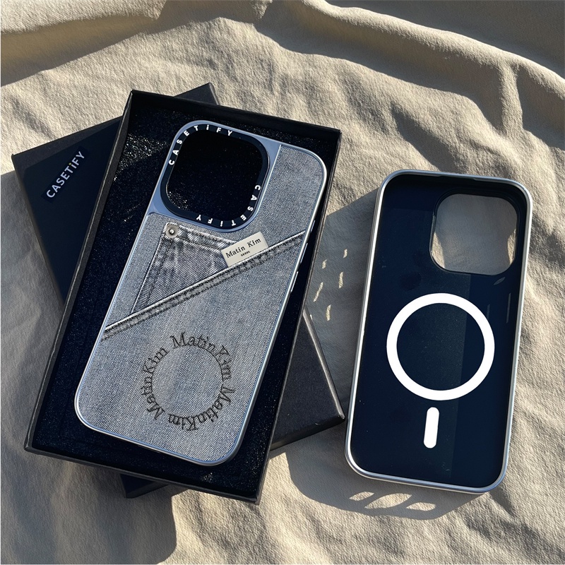 CASEACASE X Matin Kim Denim Pocket Magnetic suction Sliver Mirror